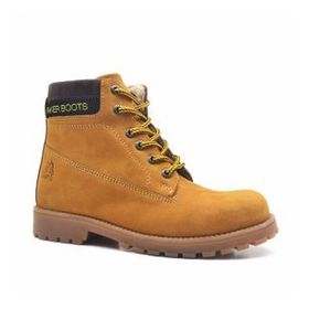 Rakerplus Neson Hakiki Deri Rahat Sarı Fermuarlı Unisex Çocuk Bot