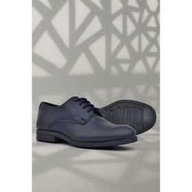 Rakerplus Oxford Lacivert Mat Bağcıklı Çocuk Okul Ayakkabısı
