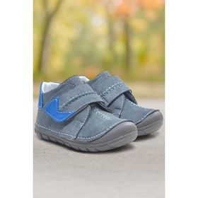 Rakerplus Popeye Hakiki Deri Gri Mavi İlk Adım Unisex Bebek Ayakkabısı