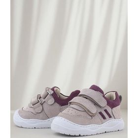 Rakerplus Schaggy Hakiki Deri Açık Bej Bordo Bebek Spor Ayakkabı