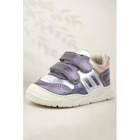 Rakerplus Schaggy Hakiki Deri Platin Gümüş Bebek Spor Ayakkabı