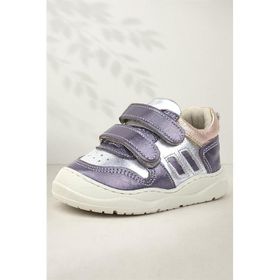 Rakerplus Schaggy Hakiki Deri Platin Gümüş Bebek Spor Ayakkabı