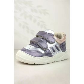Rakerplus Schaggy Hakiki Deri Platin Gümüş Bebek Spor Ayakkabı