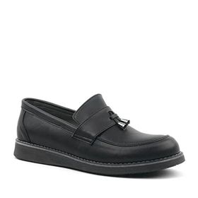 Rakerplus Siyah Mat Loafer Klasik Çocuk Ayakkabısı