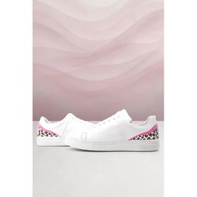 Rakerplus Tbons Beyaz Hakiki Deri Bağcıklı Özel Tasarım Kadın Sneaker Ayakkabı