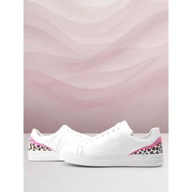 Rakerplus Tbons Beyaz Hakiki Deri Bağcıklı Özel Tasarım Kadın Sneaker Ayakkabı