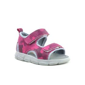 Rakerplus Wisps Hakiki Deri Pembe Kamuflaj Bebek Sandalet