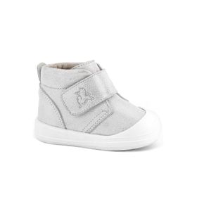 Rakerplus Yoohoo Hakiki Deri Beyaz Simli Cırtlı Unisex Bebek Bot