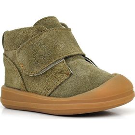 Rakerplus Yoohoo Hakiki Deri Haki Yeşil Cırtlı Unisex Bebek Bot