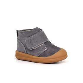 Rakerplus Yoohoo Hakiki Deri Koyu Gri Cırtlı Unisex Bebek Bot