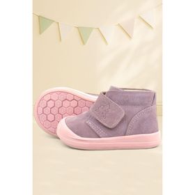 Rakerplus Yoohoo Hakiki Deri Pembe Cırtlı Kız Bebek Bot
