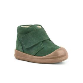 Rakerplus Yoohoo Hakiki Deri Yeşil Cırtlı Unisex Bebek Bot