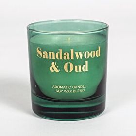 Rakle 120 gr Yeşil Sandalwood and Oud Kokulu Mum