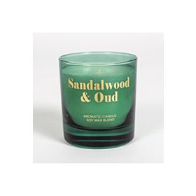 Rakle 120 gr Yeşil Sandalwood and Oud Kokulu Mum