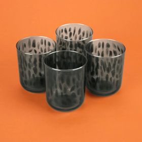 Rakle Calista Siyah 350 ml 4'lü Su Bardağı Seti