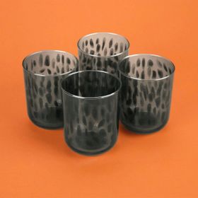 Rakle Calista Siyah 350 ml 4'lü Su Bardağı Seti
