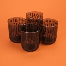 Rakle Calista Siyah 350 ml 4'lü Su Bardağı Seti