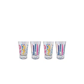 Rakle Confetti 4'lü 34 cc Shot Bardağı Seti