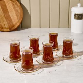 Rakle Dragonfly 170 ml Renkli 12 Parça Çay Seti