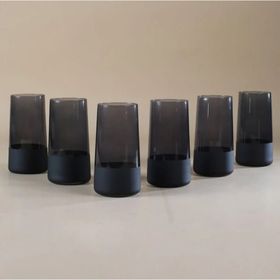 Rakle Matte 6'lı Siyah Meşrubat Bardağı Seti