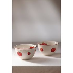 Rakle Pomodoro Stoneware 4'lü 15 cm Çorba Kasesi Seti