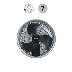 Raks WFR20 Power Siyah 130W Sanayi Tipi Duvar Vantilatör