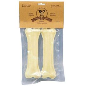 Rakun 2x12.5 cm Beyaz Pres Kemik Köpek Ödülü