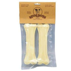 Rakun 2x12.5 cm Beyaz Pres Kemik Köpek Ödülü
