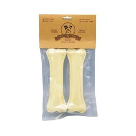 Rakun 2x12.5 cm Beyaz Pres Kemik Köpek Ödülü