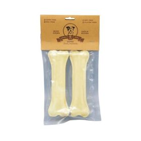 Rakun 2x12.5 cm Beyaz Pres Kemik Köpek Ödülü