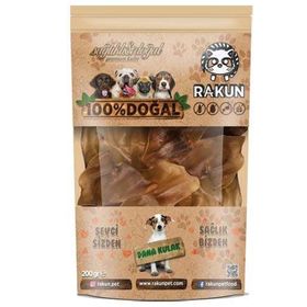 Rakun Kurutulmuş Dana Kulak 200 gr Köpek Ödülü