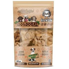 Rakun Kurutulmuş Kuzu Kelle Derisi 100 gr Köpek Ödülü