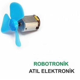 Rakun Robotik 3V-6V Oyuncak DC Motor ve Pervane
