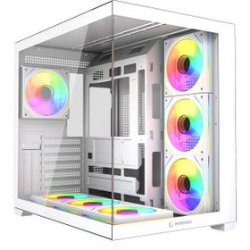 Rampage Ares ARGB Temperli Cam 750 W ATX Gaming Bilgisayar Kasası