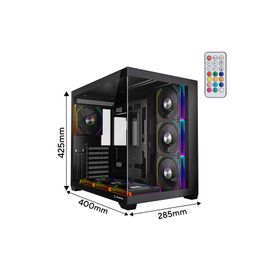 Rampage Ares V2 ARGB Temperli Cam ATX Gaming Bilgisayar Kasası