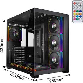 Rampage Ares V2 ARGB Temperli Cam ATX Gaming Bilgisayar Kasası