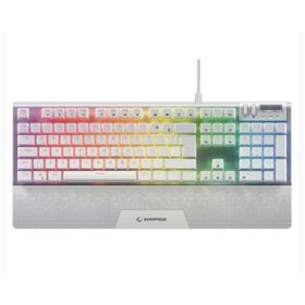 Rampage Carbon Beyaz Ful RGB Q Gaming Mekanik Oyuncu Klavye