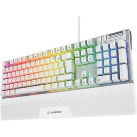 Rampage Carbon Beyaz Ful RGB Q Gaming Mekanik Oyuncu Klavye