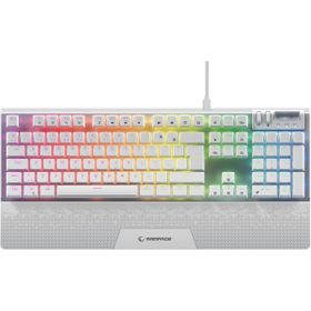 Rampage Carbon Beyaz Ful RGB Q Gaming Mekanik Oyuncu Klavye