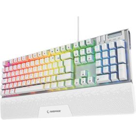Rampage Carbon Beyaz Ful RGB Q Gaming Mekanik Oyuncu Klavye