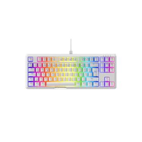 Rampage Claw Red Switch Rainbow TKL Beyaz Kırmızı Mekanik Gaming Oyuncu Klavye