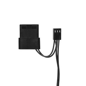 Rampage Cross F20 38CFM 1200RPM 12 cm Rainbow 3P+4P Molex Soketli Siyah Kasa Fanı
