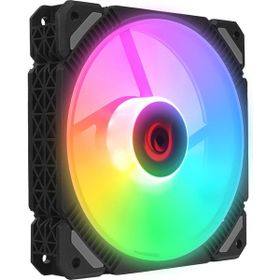 Rampage Cross F20 38CFM 1200RPM 12 cm Rainbow 3P+4P Molex Soketli Siyah Kasa Fanı