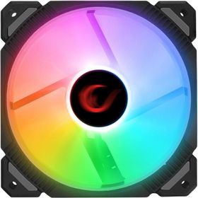 Rampage Cross F20 38CFM 1200RPM 12 cm Rainbow 3P+4P Molex Soketli Siyah Kasa Fanı