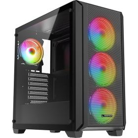 Rampage Elysian Mesh ARGB Fanlı Siyah 850 W ATX Gaming Bilgisayar Kasası