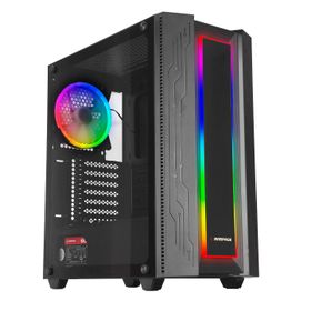 Rampage GRAND 600W 80+ Bronze Temper Camlı Rgb Fan+Led Şeritli Oyuncu Kasası