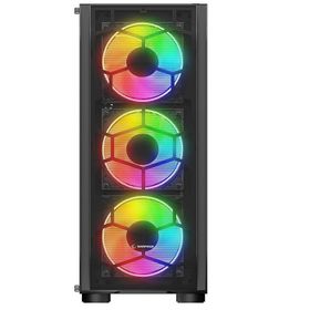 Rampage Hollow 650 W 4x12 cm ARGB Fan Temperli Cam Yan Panel ATX Gaming Kasa