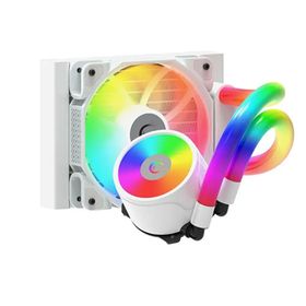 Rampage IceBlade C4 Beyaz 120 mm 72CFM 2000 RPM ARGB AM5 LGA1700 Uyumlu Ledli Tüplü Sıvı Soğutmalı CPU Fan