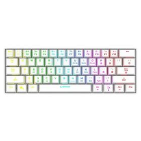 Rampage KB-RX63 B-ATOM Beyaz Bluetooth RGB Backlight Blue Switch Mekanik Q 63 Tuşlu Mini Gaming