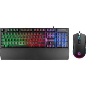 Rampage KM-RX7 FORTUNA V2 Gökkuşağı Aydınlatmalı Usb Combo Q Klavye +12800Dpi Mouse